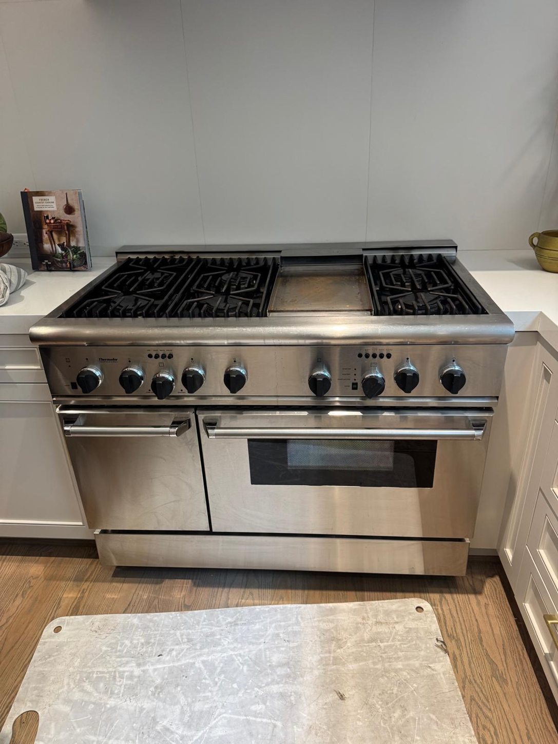 Professional stainless steel range